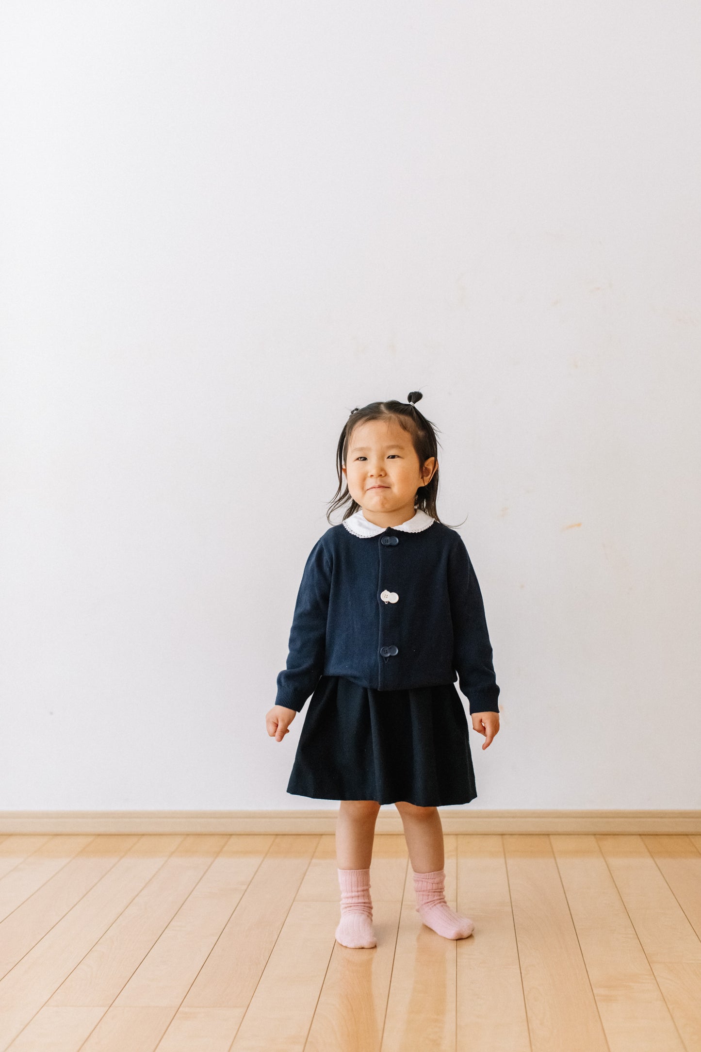 08 i do button カーディガン（ネイビー）