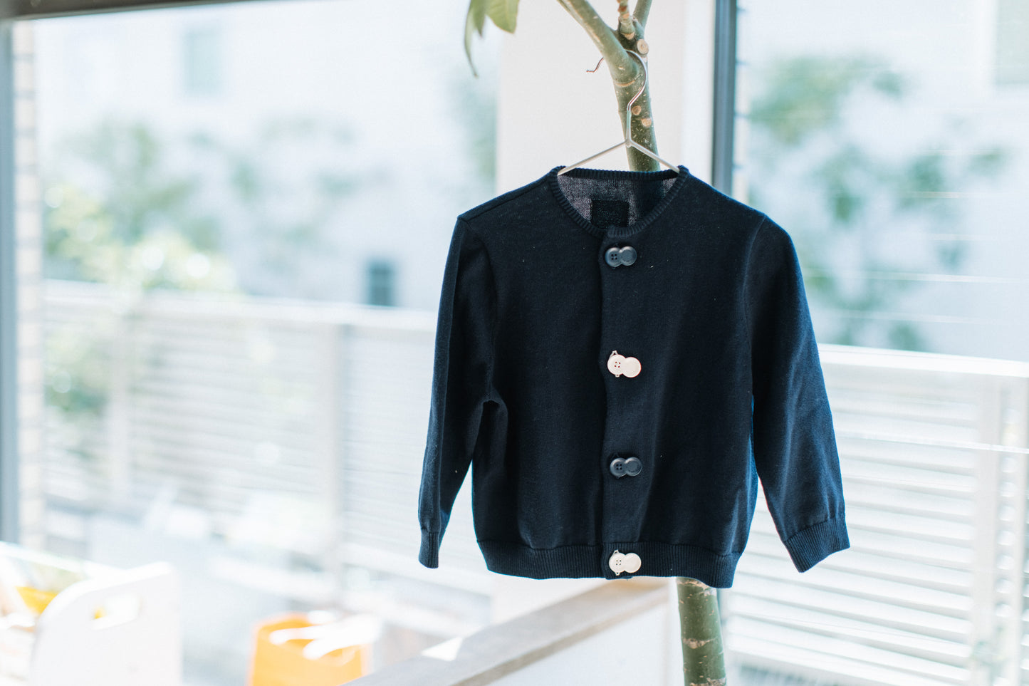 08 i do button カーディガン（ネイビー）