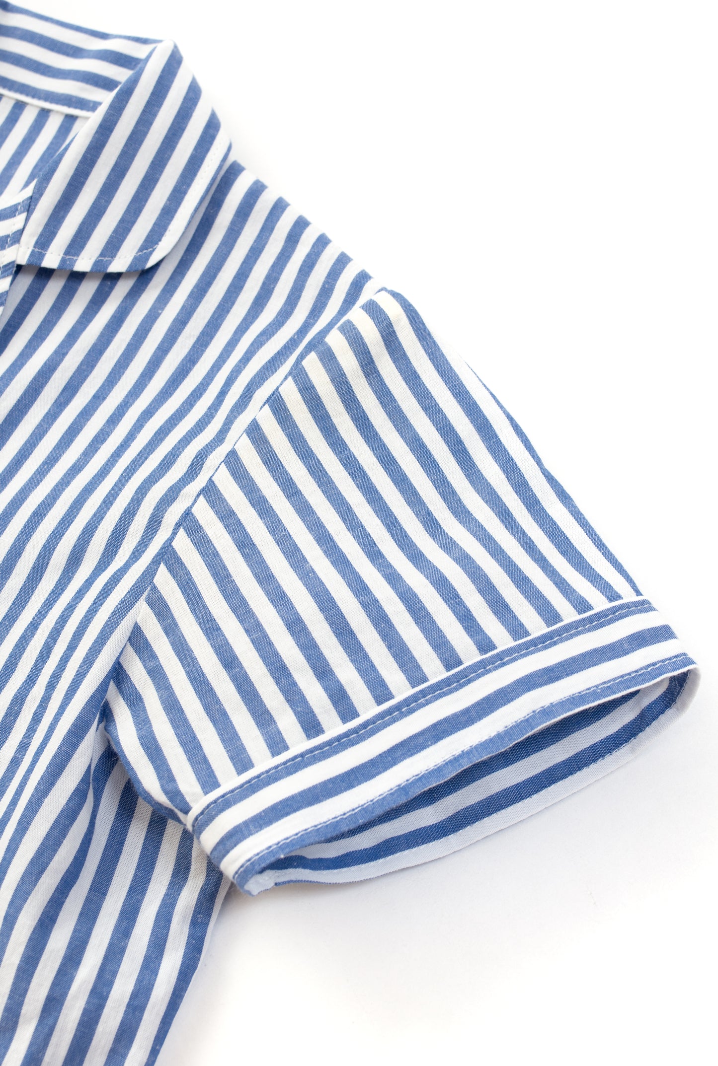 04 i do button ハーフスリーブナイトウェア（ストライプ）