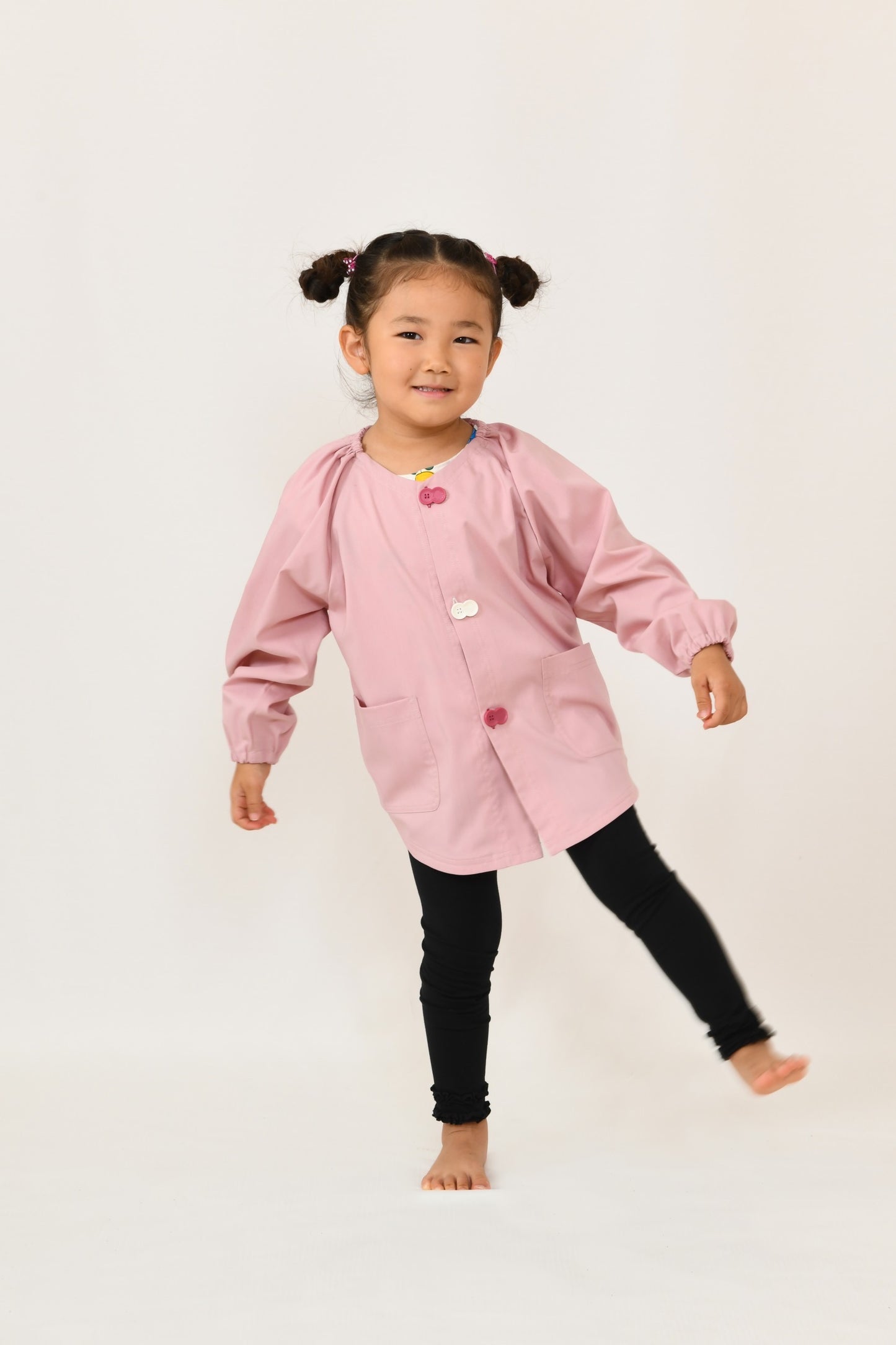 09 i do button スモック（ピンク）