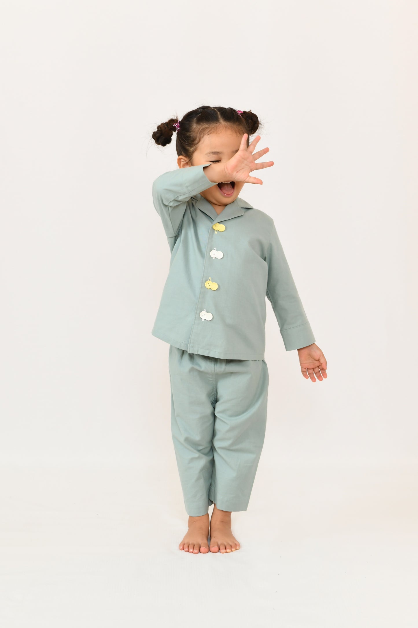 03 i do button スタンダードナイトウェア（グリーン）