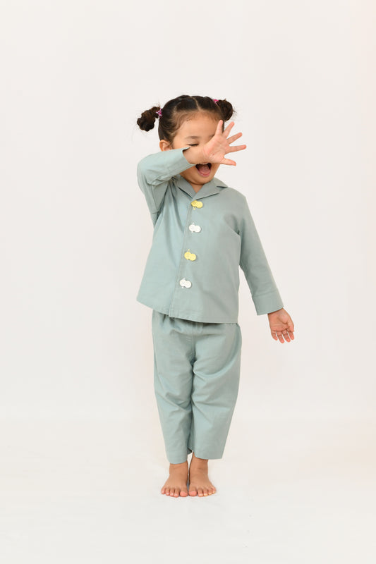 03 i do button スタンダードナイトウェア（グリーン）